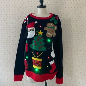 Flashing Christmas Sweater. Size medium.